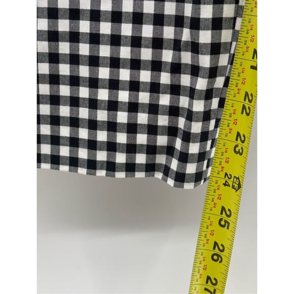 Talbots Pants Chatham Ankle Women 16 Petite Dark Navy Blue White Check Gingham - Picture 9 of 13